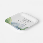 Wasserfarbengebirge - Lass des Abenteuers Pappteller (Gewinkelt)