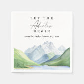 Wasserfarbengebirge - Lass des Abenteuers Serviette (Vorderseite)