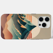 Wasserfarbengebirge mit Sonne Case-Mate iPhone Hülle (Rückseite (Horizontal))