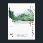 Wasserfarbengebirge | Montana Karte Save the Date<br><div class="desc">Mit einer wunderschönen Aquarellkarte des Montana Staat in einem Bergüberlagsstil. Diese Save the Date minimale Karte enthält "Save the Date" in einem schönen, frei-spirituellen Skript, das in jede beliebige Farbe geändert werden kann. Personalisieren Sie diese durch Hinzufügen von Namen, Datum, Ort, QR-Code und anderen Details. Fügen Sie diesem Design Ihre...</div>