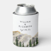 Wasserfarbengebirge Personalisiert Dosenkühler (Kanne Vorderseite)