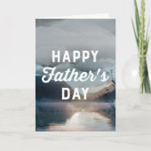 Wasserfarbengebirge und Vatertag am See Karte (Vorderseite)