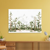 Wasserfarbengebirge und Wald Leinwanddruck (Insitu (Wohnzimmer))