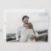 Wasserfarbengebirge Wälder Hochzeit Foto Save The Date (Rückseite)