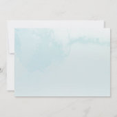 Wasserfarbengebirge Waldhochzeit Save The Date (Rückseite)