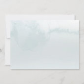 Wasserfarbengebirge Waldhochzeit Save The Date (Rückseite)