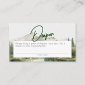 Wasserfarbengebirge Windelwinddusche Begleitkarte (Vorderseite)