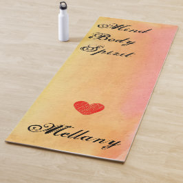 Wasserfarbengedankengeist Personalisierter Yoga-Ma Yogamatte