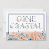 Wasserfarbengedeckte Küste Wir haben die Ankündigu Ankündigung (Vorderseite)