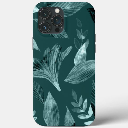 Wasserfarbengefallene Blätter 10 Case-Mate iPhone Hülle (Rückseite)