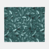 Wasserfarbengefallene Blätter 10 Fleecedecke (Vorderseite (Horizontal))