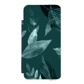 Wasserfarbengefallene Blätter 10 Incipio iPhone Geldbeutel-Hülle (Folio Vorderseite)