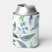 Wasserfarbengefallene Blätter 11 Dosenkühler (Kanne Vorderseite)