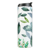 Wasserfarbengefallene Blätter 11 Thermosbecher (Nach links gedreht)