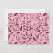 Wasserfarbengefallene Blätter 3 Mitteilungskarte (Rückseite)