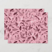 Wasserfarbengefallene Blätter 3 Mitteilungskarte (Vorne/Hinten)