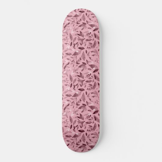 Wasserfarbengefallene Blätter 3 Skateboard (Vorderseite)