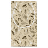 Wasserfarbengefallene Blätter 4 Kleine Geschenktüte (Rückseite)