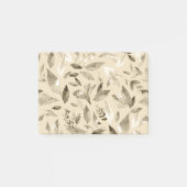 Wasserfarbengefallene Blätter 4 Post-it Klebezettel (Vorderseite)
