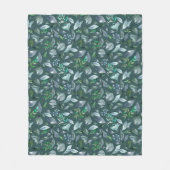 Wasserfarbengefallene Blätter 5 Fleecedecke (Vorderseite)