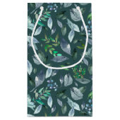 Wasserfarbengefallene Blätter 5 Kleine Geschenktüte (Rückseite)