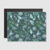 Wasserfarbengefallene Blätter 5 Magneteinladung (Vorne/Hinten)