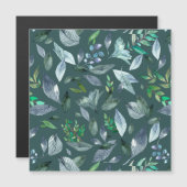 Wasserfarbengefallene Blätter 5 Magneteinladung (Vorne/Hinten)