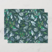 Wasserfarbengefallene Blätter 5 Postkarte (Vorne/Hinten)