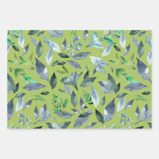 Wasserfarbengefallene Blätter 6 (Vorderseite 3)