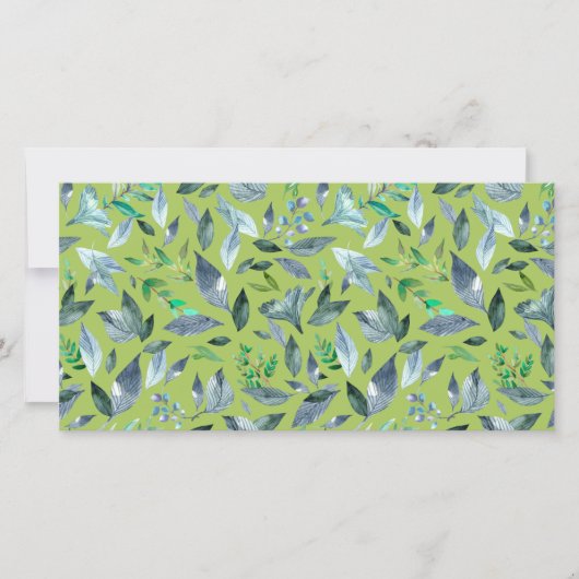 Wasserfarbengefallene Blätter 6 Ankündigung (Vorderseite)