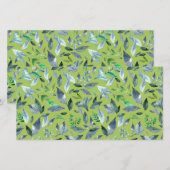 Wasserfarbengefallene Blätter 6 Ankündigung (Vorne/Hinten)