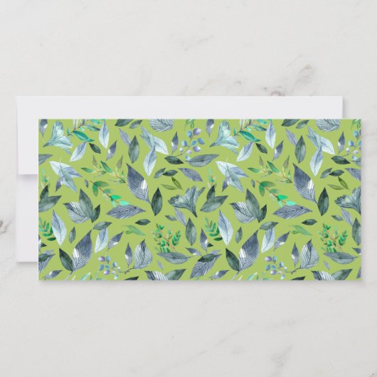 Wasserfarbengefallene Blätter 6 Ankündigung (Rückseite)