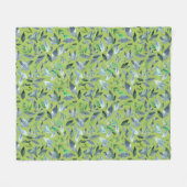 Wasserfarbengefallene Blätter 6 Fleecedecke (Vorderseite (Horizontal))