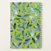 Wasserfarbengefallene Blätter 6 Notizblock (Rückseite)