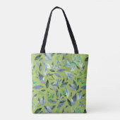 Wasserfarbengefallene Blätter 6 Tasche (Rückseite)