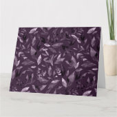 Wasserfarbengefallene Blätter 7 Dankeskarte (Vorderseite)