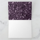 Wasserfarbengefallene Blätter 7 Dankeskarte (Innenseite)