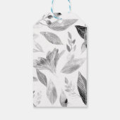 Wasserfarbengefallene Blätter 8 Geschenkanhänger (Rückseite)