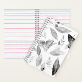 Wasserfarbengefallene Blätter 8 Notizblock (Innen)