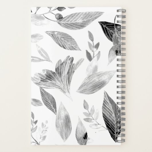 Wasserfarbengefallene Blätter 8 Notizblock (Rückseite)