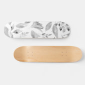 Wasserfarbengefallene Blätter 8 Skateboard (Horizontal)
