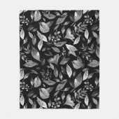 Wasserfarbengefallene Blätter 9 Fleecedecke (Vorderseite)