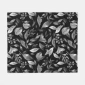 Wasserfarbengefallene Blätter 9 Fleecedecke (Vorderseite (Horizontal))