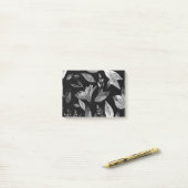 Wasserfarbengefallene Blätter 9 Post-it Klebezettel (Auf Schreibtisch)