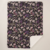 Wasserfarbengefallene Blätter Sherpadecke (Vorderseite)