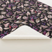 Wasserfarbengefallene Blätter Sherpadecke (3/4)