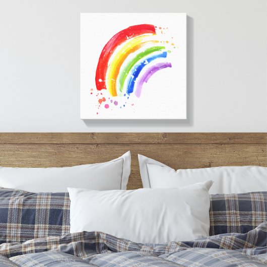 Wasserfarbengeflecht Leinwanddruck (Insitu (Schlafzimmer))