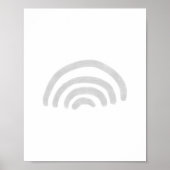 Wasserfarbengeflecht-Minimalistisches Regenbogenpo Poster (Vorne)