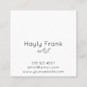 Wasserfarbengeflecht Quadratische Visitenkarte (Vorderseite)