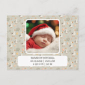 Wasserfarbengel - Kinderdusche Danke Karte (Rückseite)